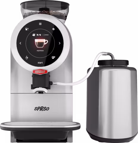 Sprso voorkant met melkkoeler